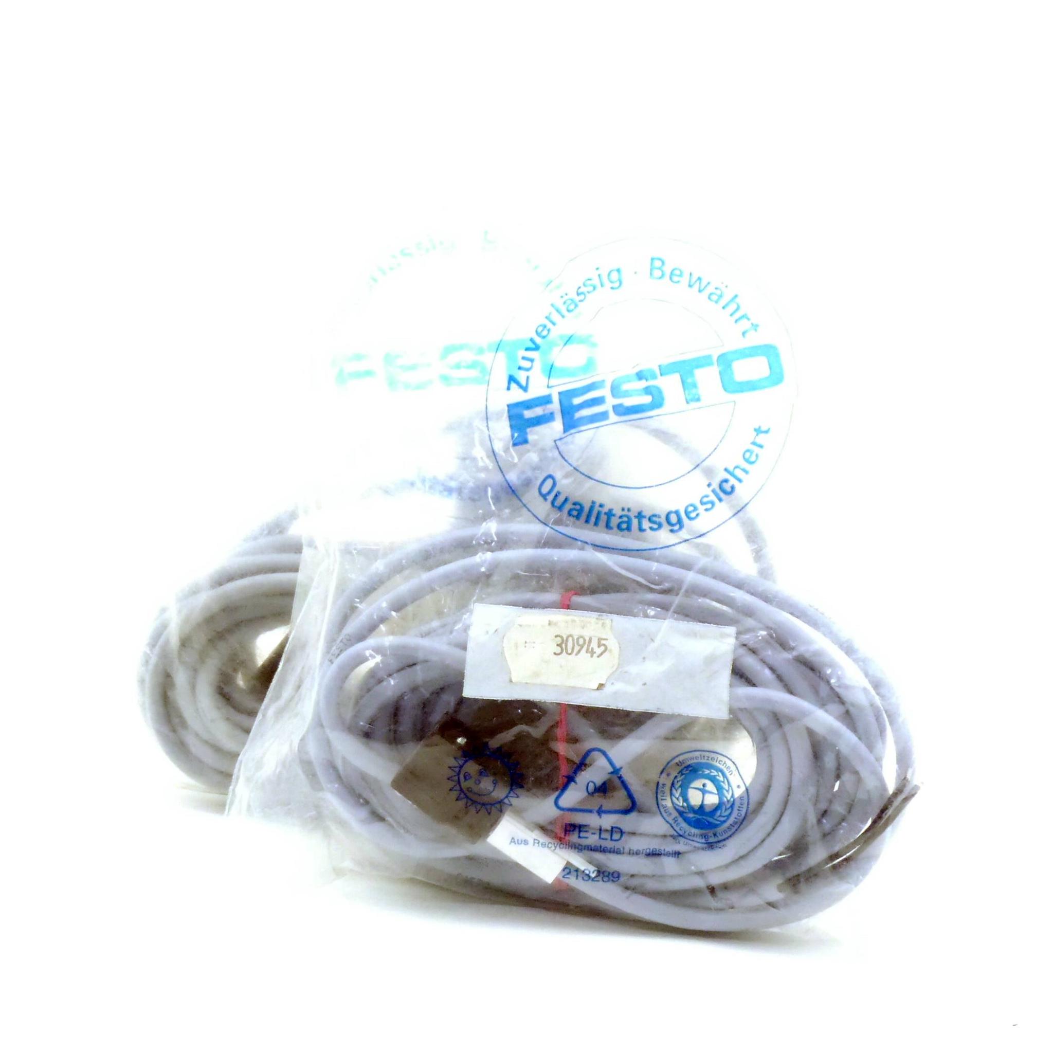 Produktfoto 3 von FESTO 2 Stück Steckdosenleitungen KME-1-24DC-5-LED