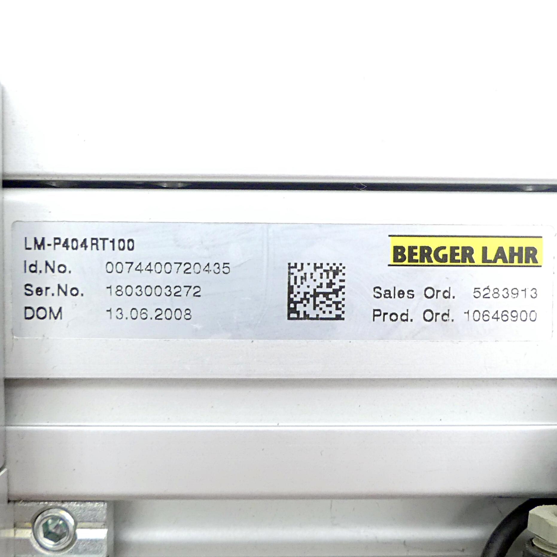 Produktfoto 2 von BERGER LAHR Lineareinheit LM-P404RT100