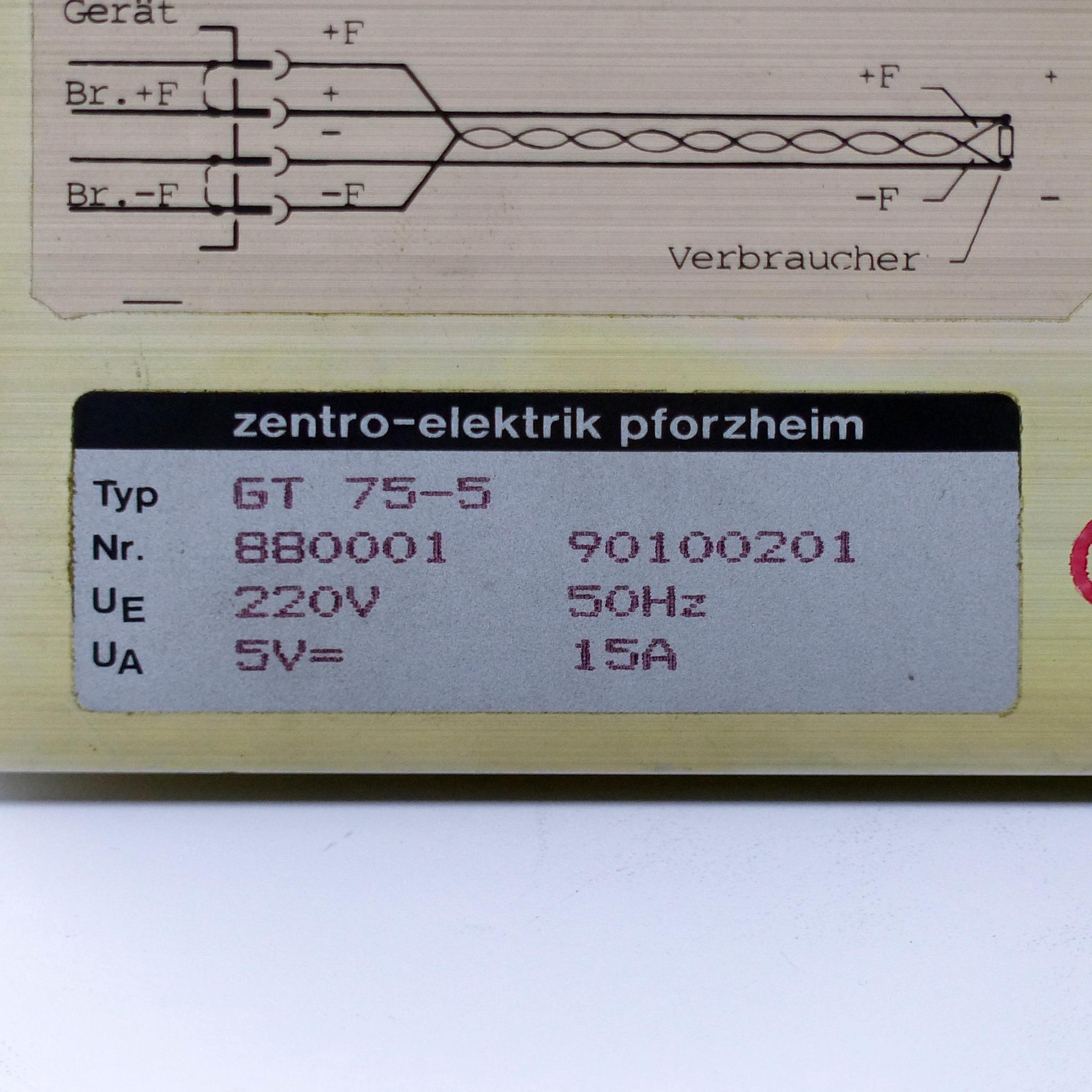 Produktfoto 2 von ZENTRO-ELEKTRIK Netzgerät GT 75-5