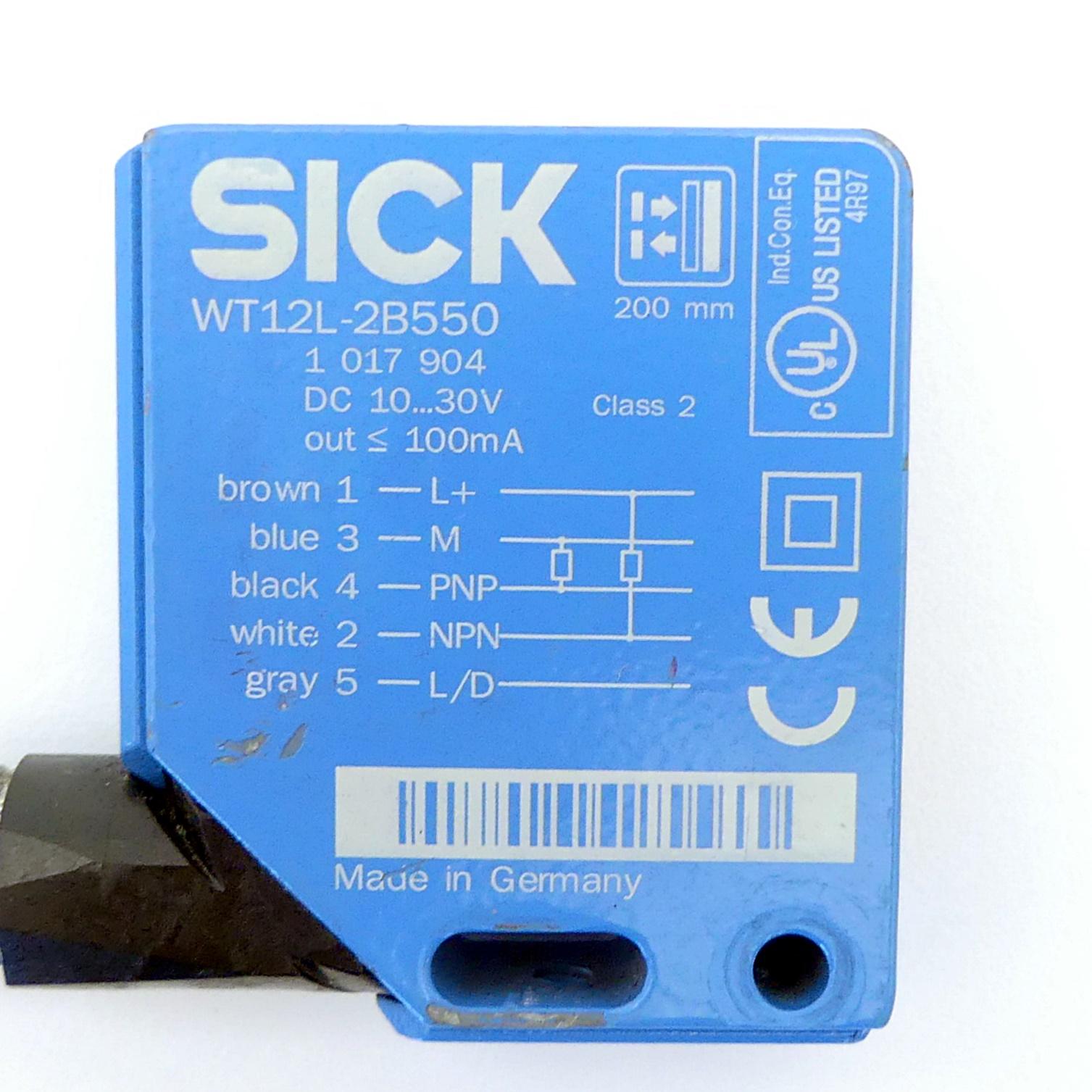 Produktfoto 2 von SICK Lichtschranke WT12L-2B550