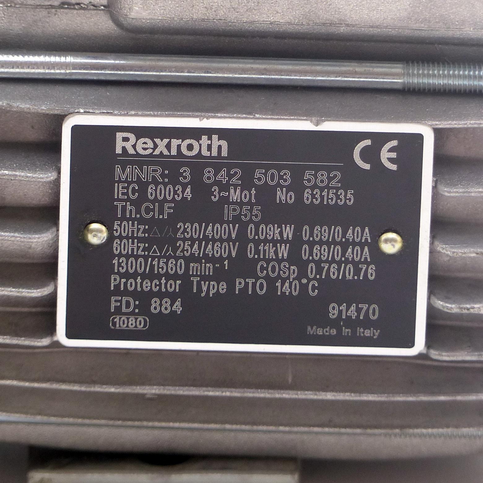 Produktfoto 2 von REXROTH Getriebemotor