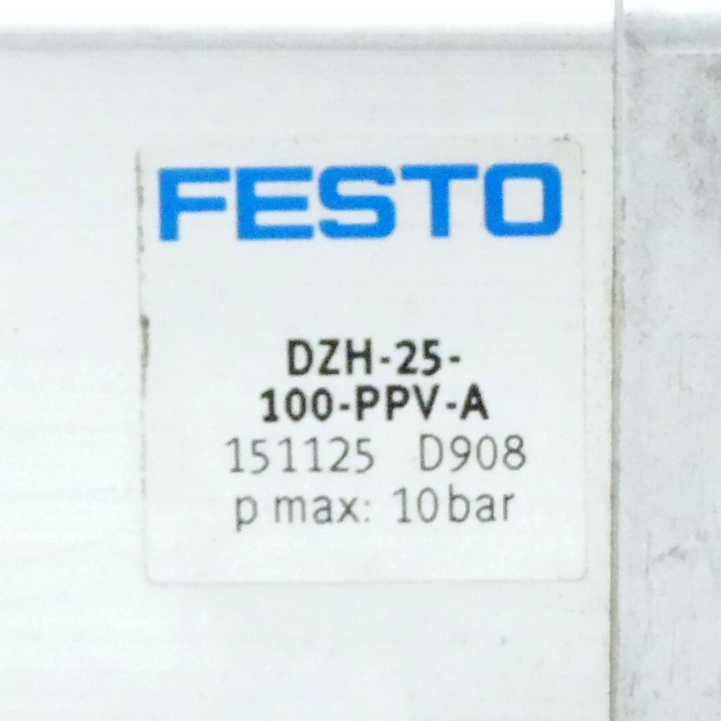 Produktfoto 2 von FESTO Flachzylinder DZH-25-100-PPV-A