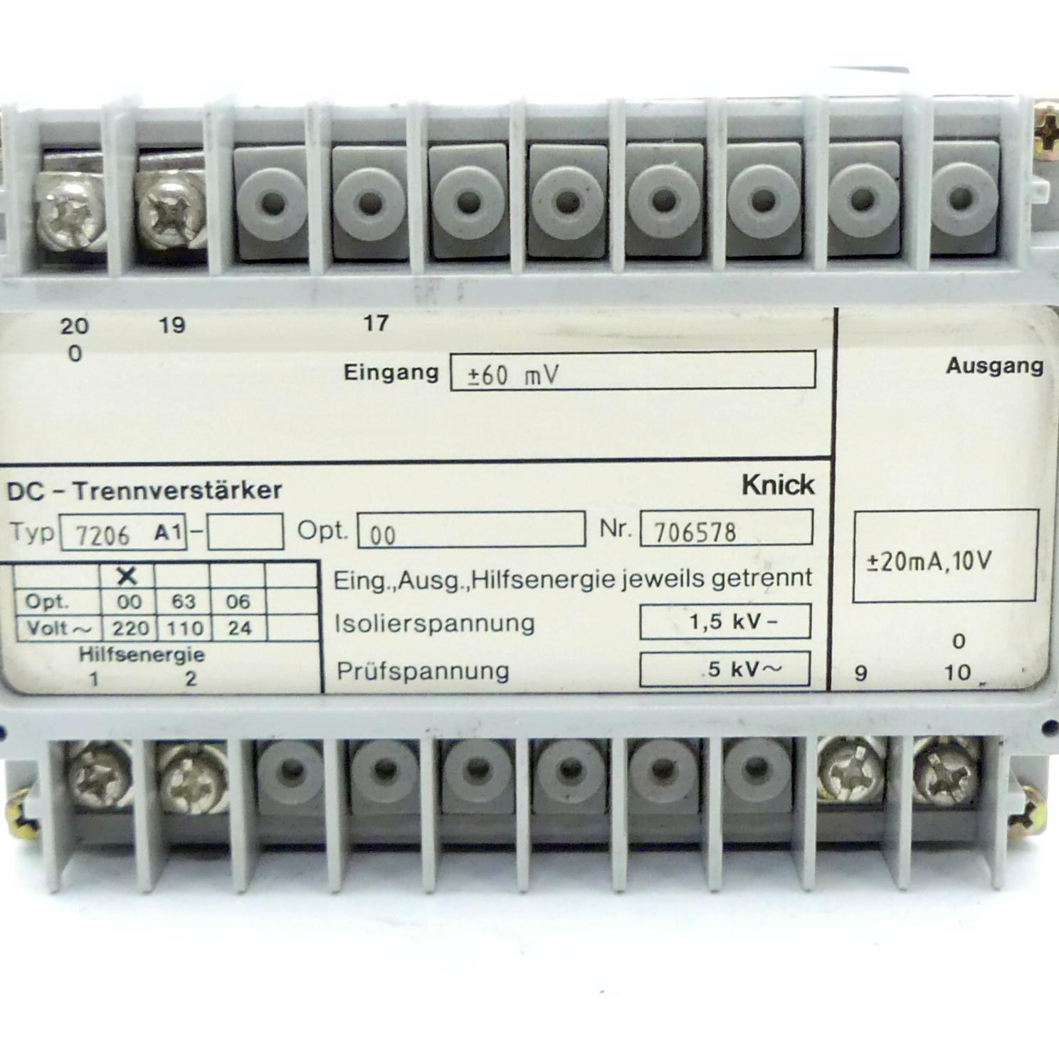 Produktfoto 2 von KNICK Trennverstärker 7206