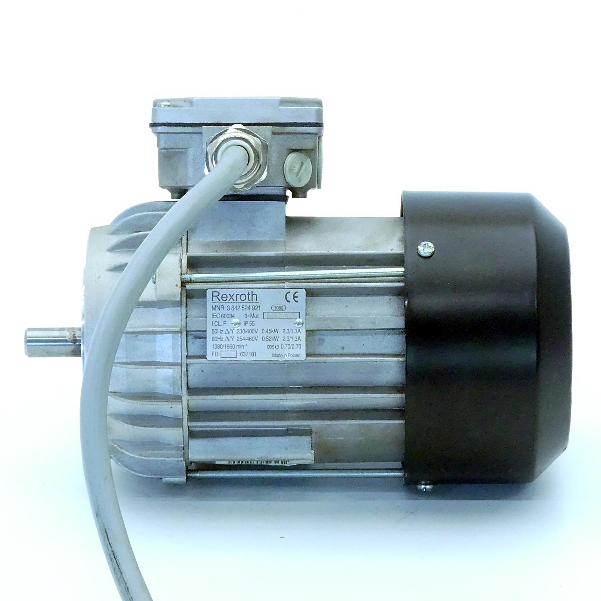 Produktfoto 5 von REXROTH Drehstrommotor mit Kabel 3 842 524 921