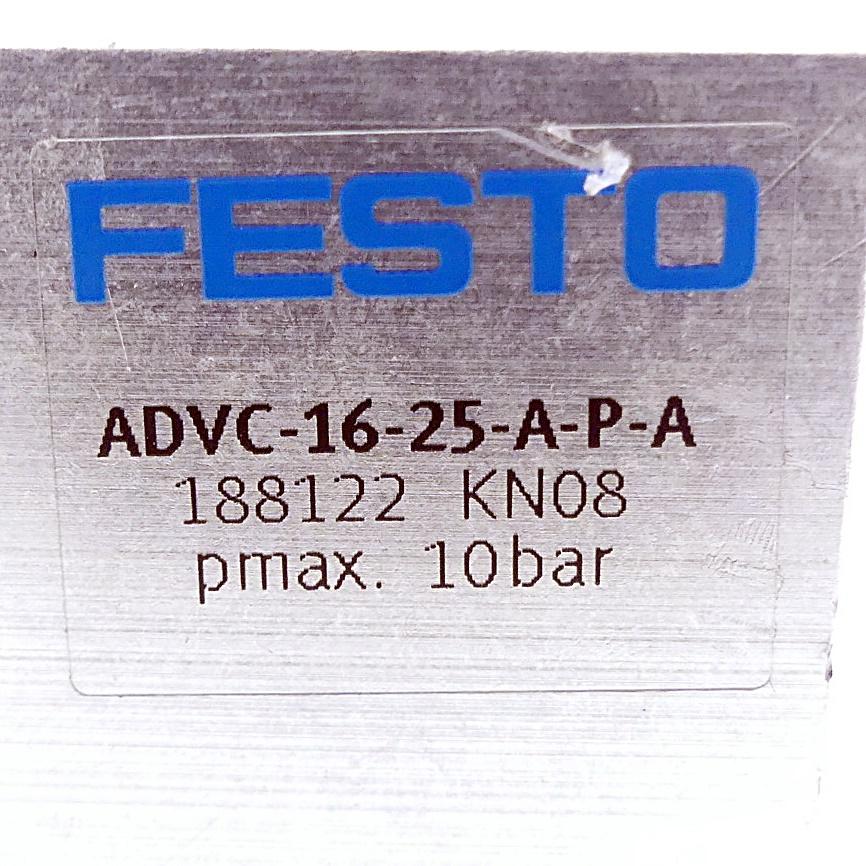 Produktfoto 2 von FESTO Minizylinder ADVC-16-25-A-P-A