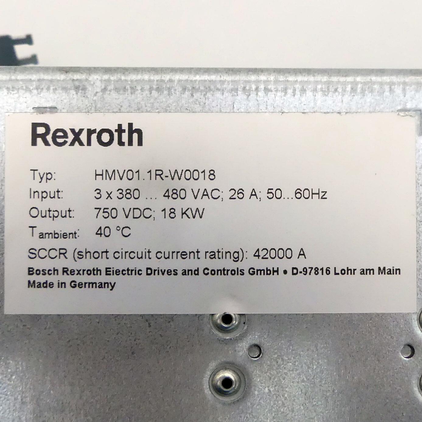 Produktfoto 2 von REXROTH IndraDrive M HMV01.1R-W0018