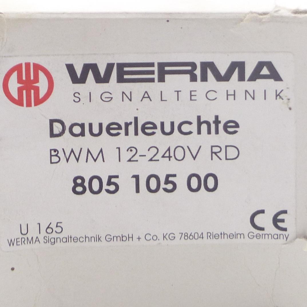 Produktfoto 2 von WERMA Dauerleuchte 12-240 V RD