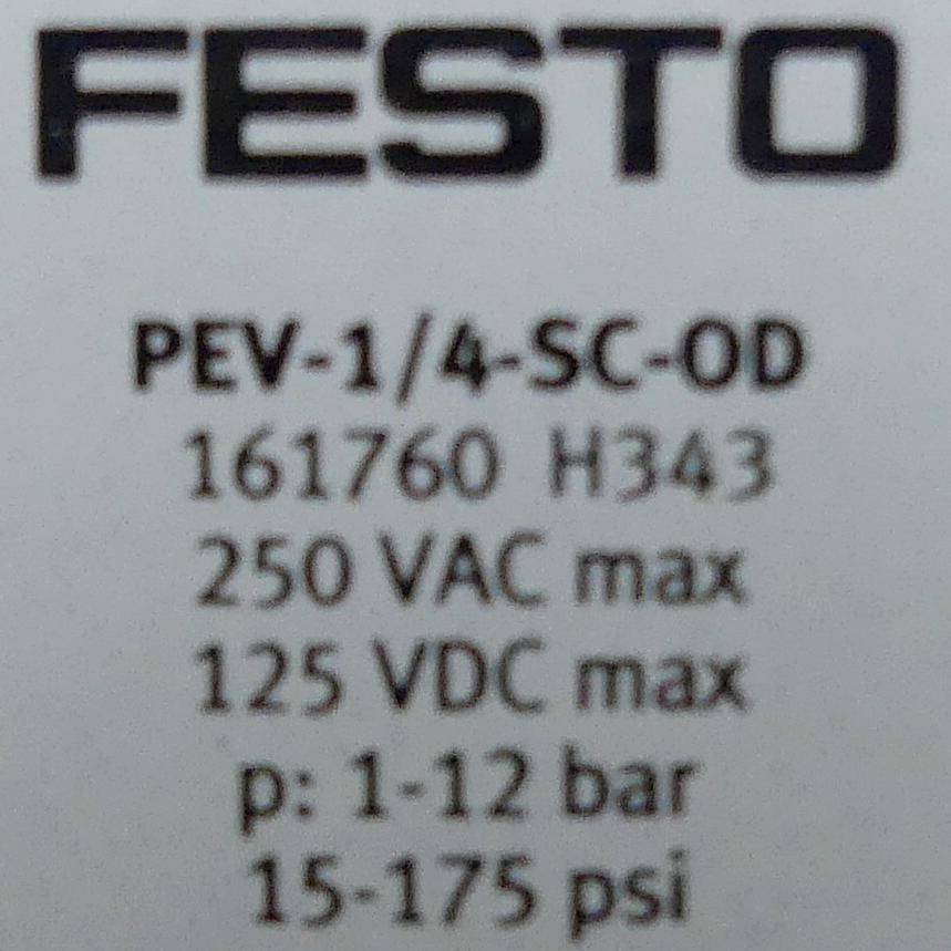 Produktfoto 2 von FESTO Druckschalter PEV-1/4-SC-OD