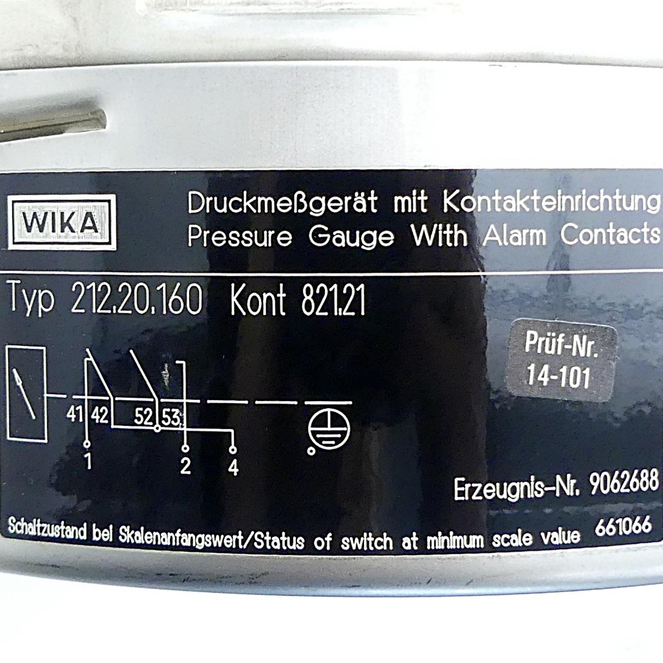 Produktfoto 2 von WIKA Rohrfedermanometer