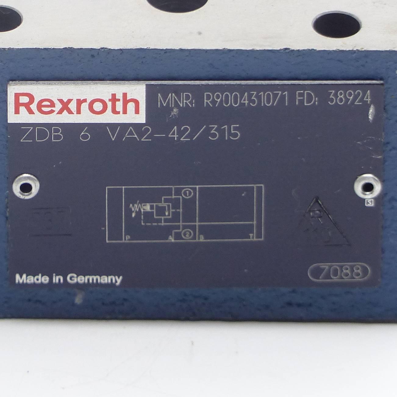 Produktfoto 2 von REXROTH Druckbegrenzungsventil ZDB 6 VA2-42/315