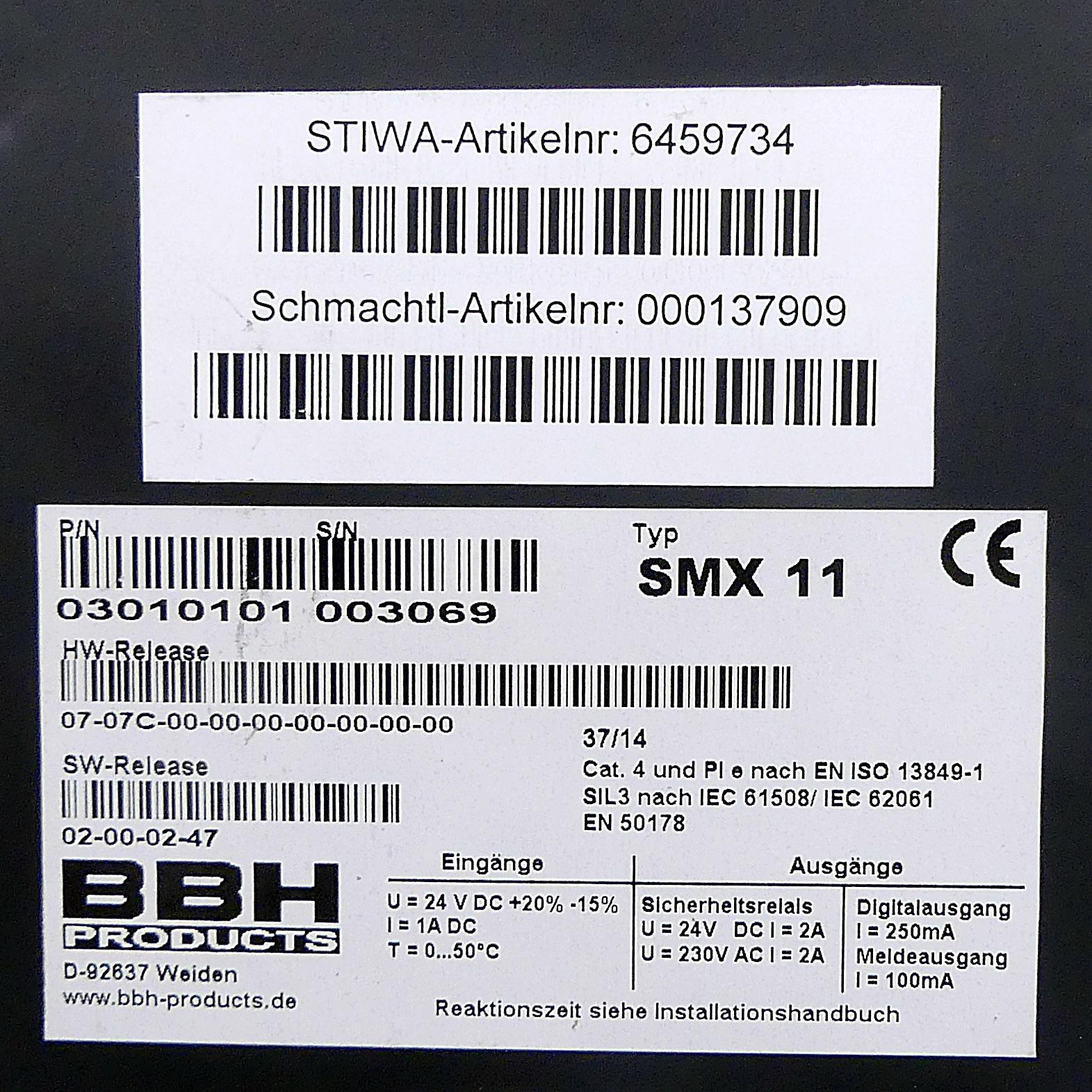 Produktfoto 2 von BBH PRODUCTS Sicherheitssteuerung SMX 11