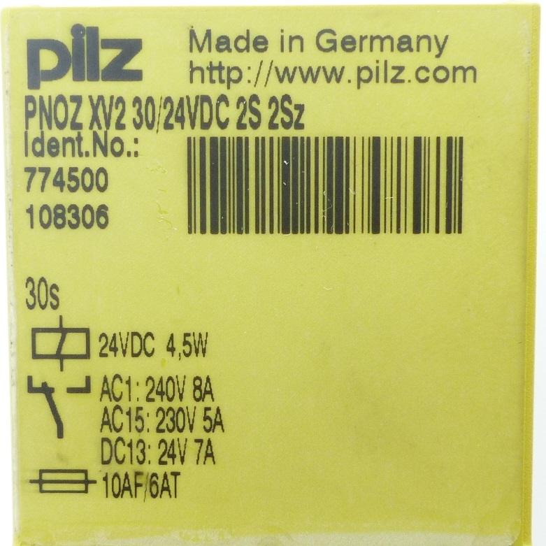 Produktfoto 2 von PILZ Not-Aus-Schaltgerät PNOZ XV2 30/24VDC 2S 2Sz