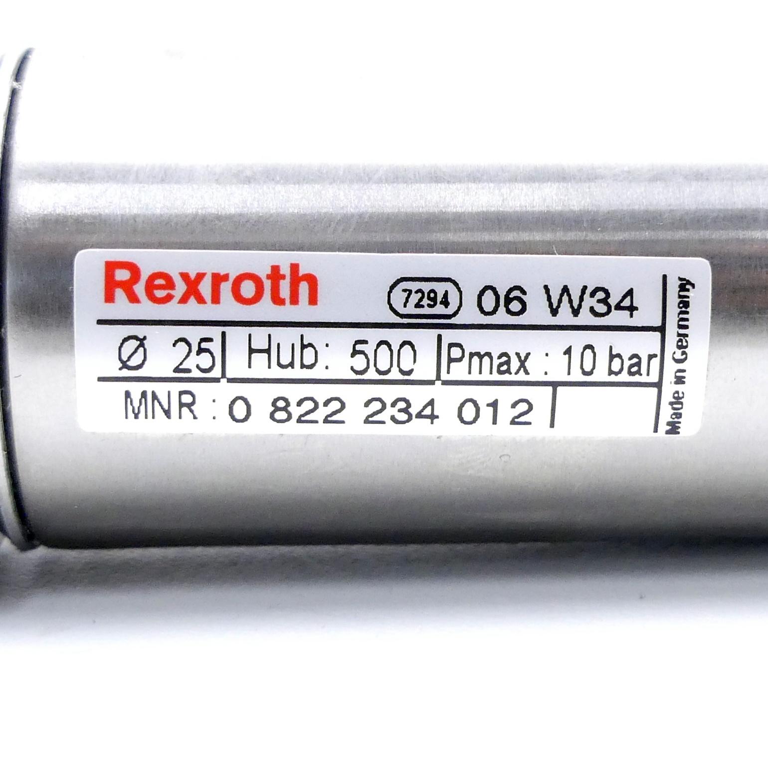 Produktfoto 2 von REXROTH Rundzylinder 0 822 234 012