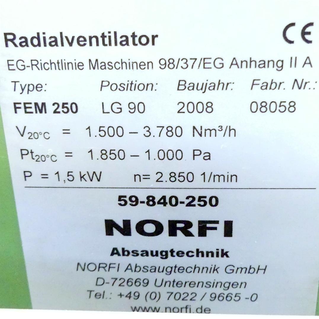 Produktfoto 2 von NORFI Radialventilator