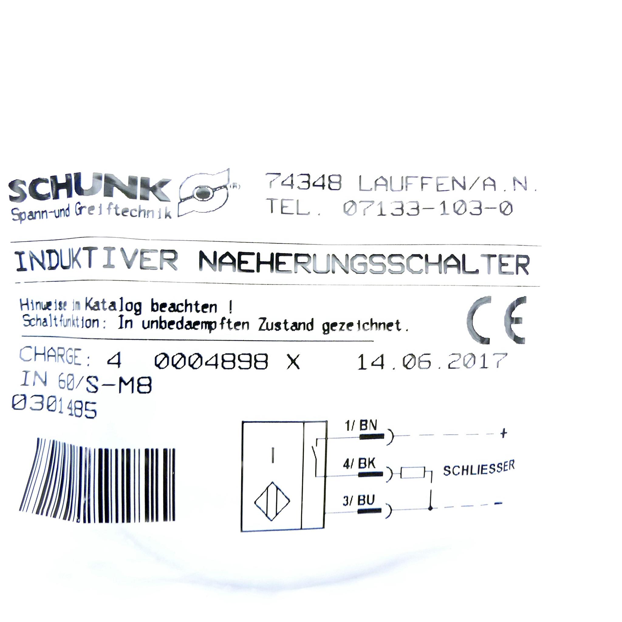 Produktfoto 2 von SCHUNK Induktiver Sensor