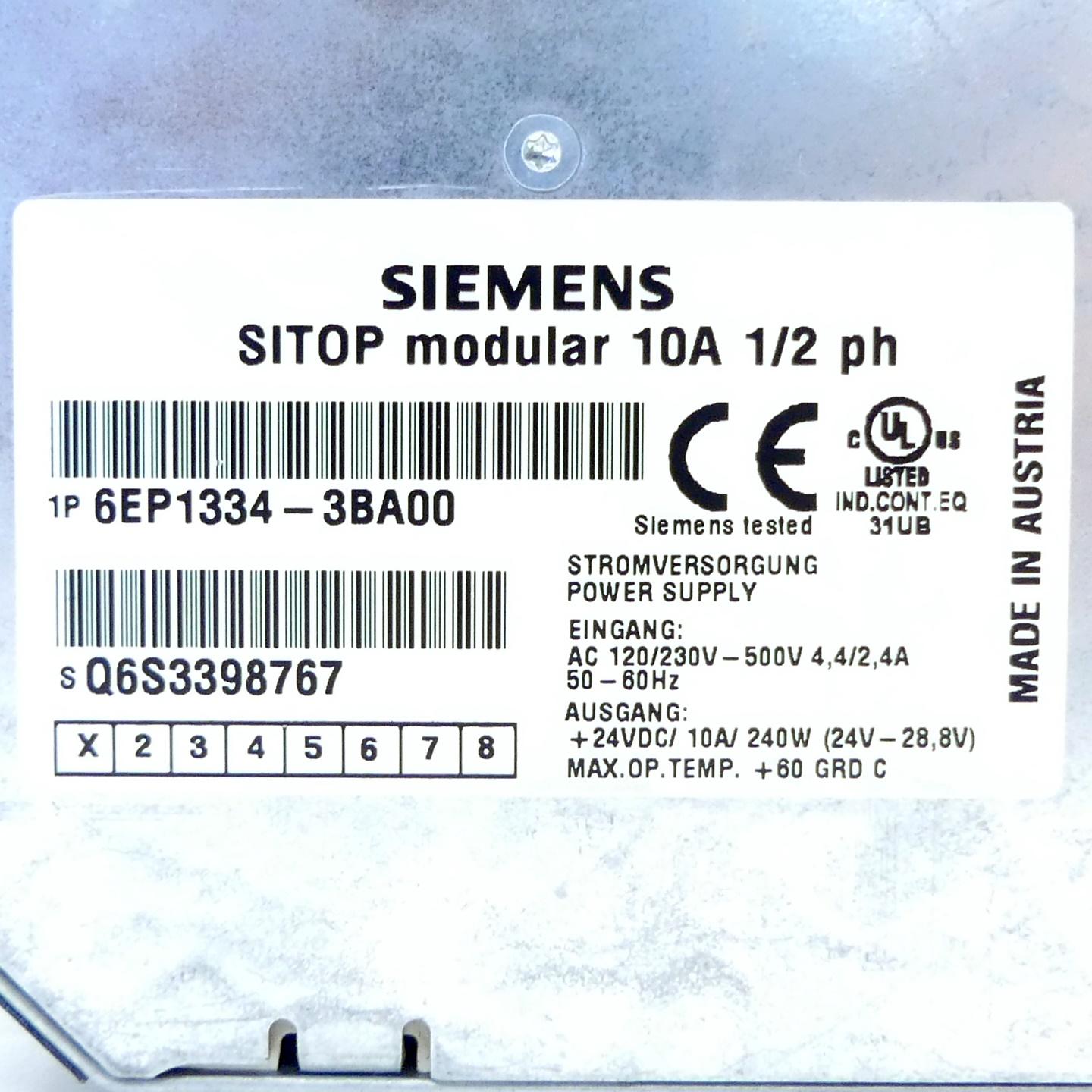 Produktfoto 2 von SIEMENS POWER SUPPLY SITOP modular