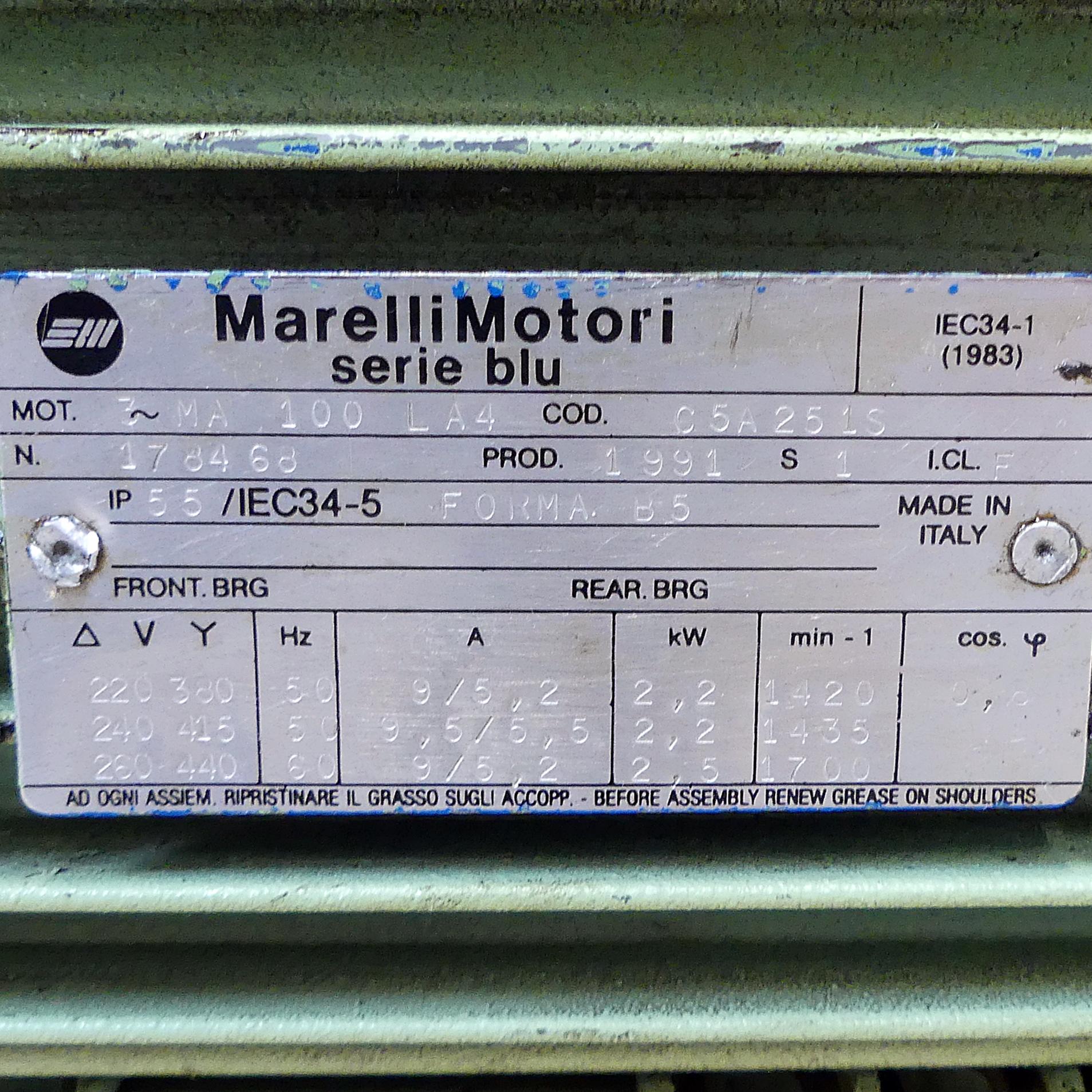 Produktfoto 2 von MARELLIMOTORI Drehstrommotor