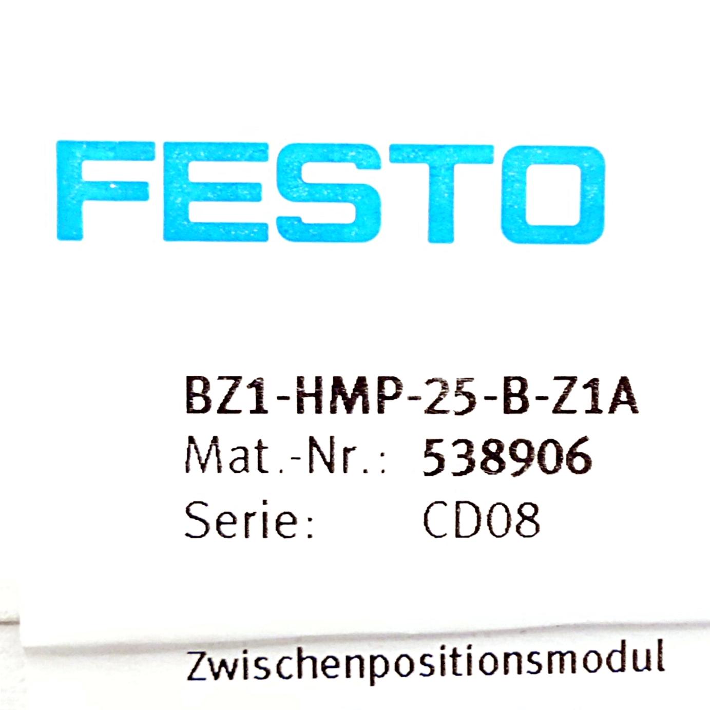 Produktfoto 2 von FESTO Zwischenpositionsmodul BZ1-HMP-25-B-Z1A