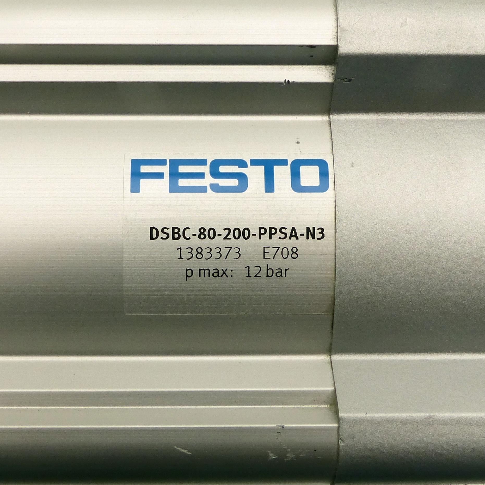 Produktfoto 2 von FESTO Normzylinder DSBC-80-200-PPSA-N3