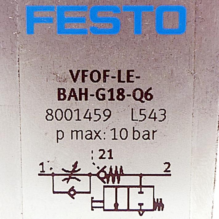 Produktfoto 2 von FESTO Drossel-Rückschlagventil VFOF-LE-BAH-G18-Q6