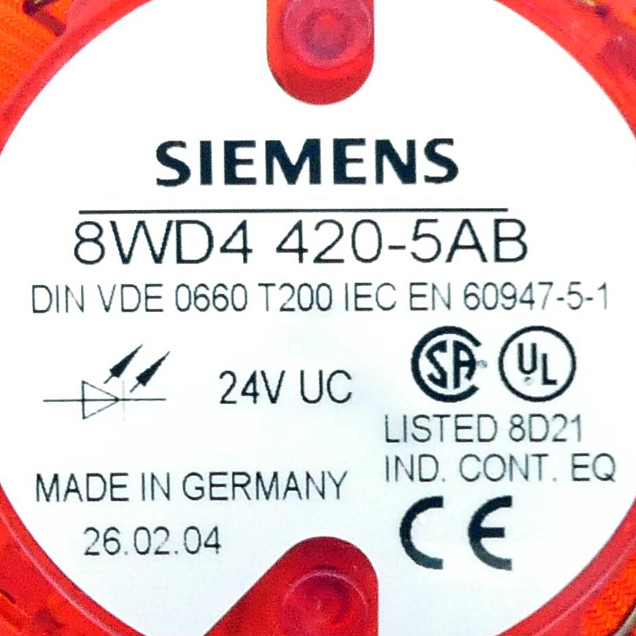 Produktfoto 2 von SIEMENS Dauerlichtelement rot