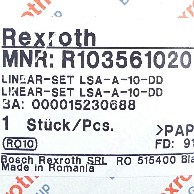 Produktfoto 2 von REXROTH Linearset LSA-A-10-DD