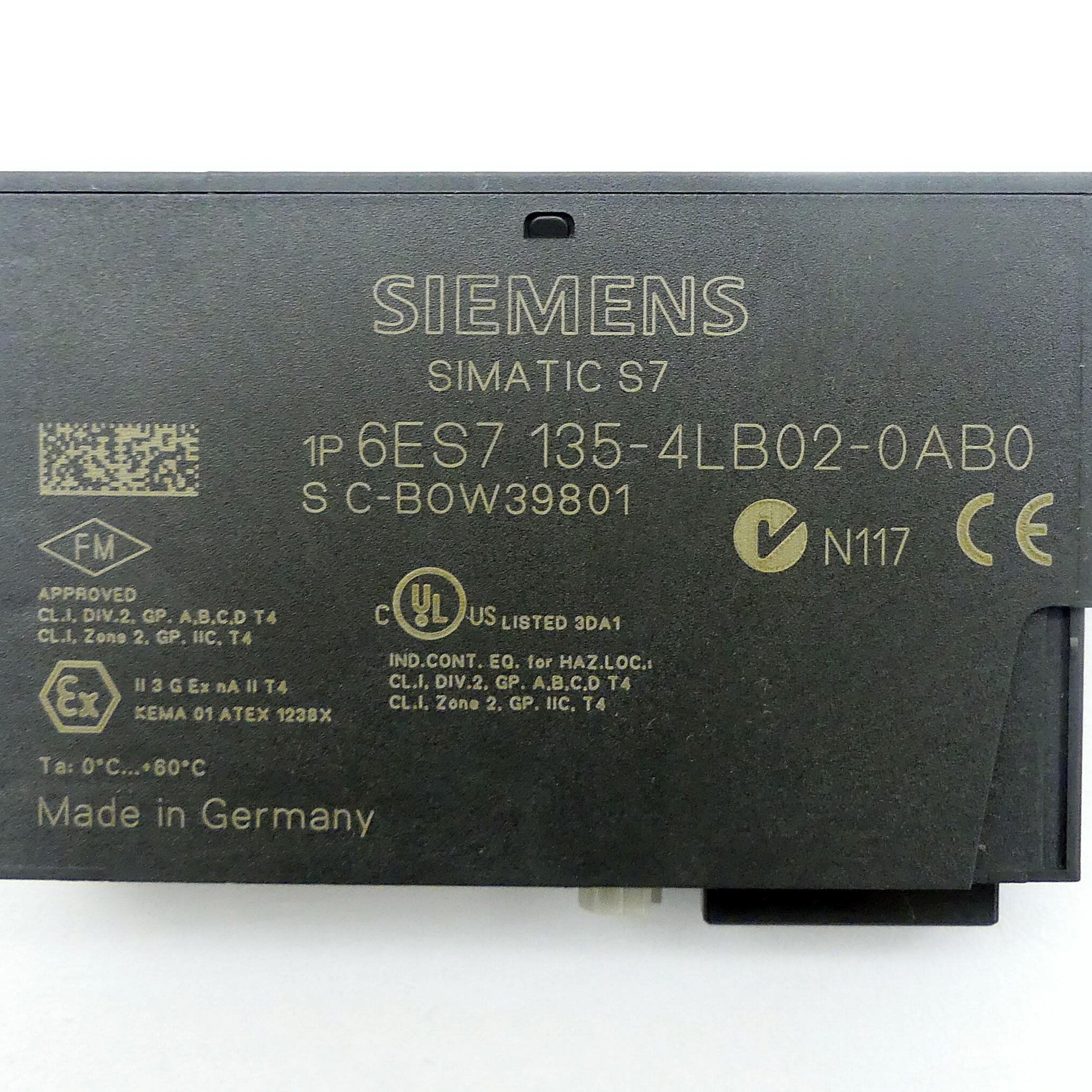 Produktfoto 2 von SIEMENS Elektronikmodul 6ES7 135-4LB02-0AB0