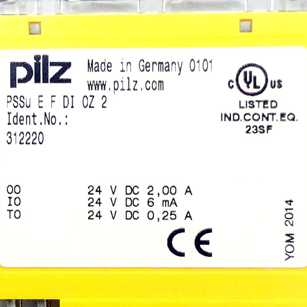 Produktfoto 2 von PILZ Elektronikmodul PSSu E F DI 0Z 2