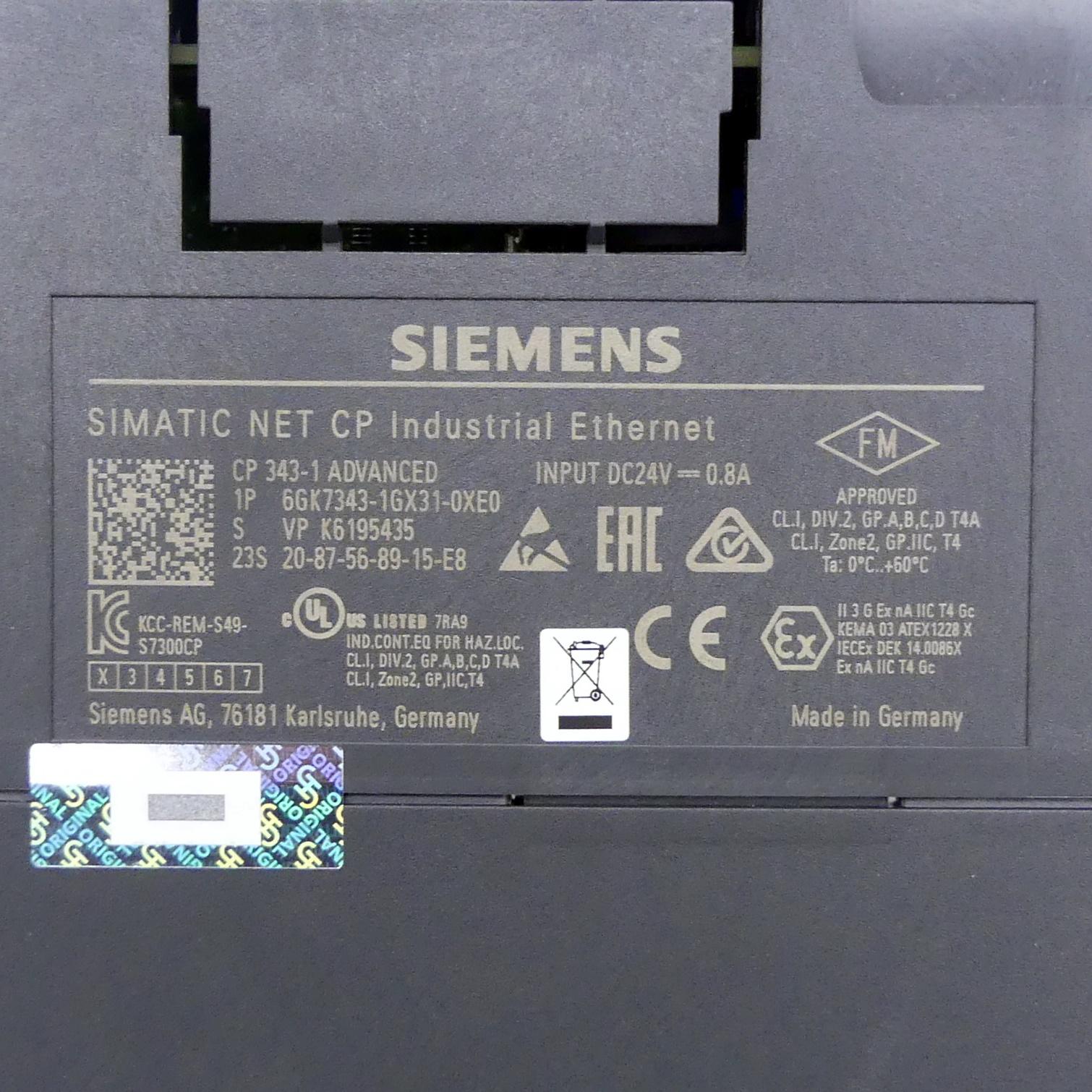 Produktfoto 2 von SIEMENS Kommunikationsprozessor SIMATIC NET