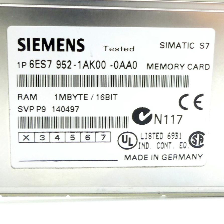 Produktfoto 2 von SIEMENS Speichermodul 6ES7 952-1A00-0AA0