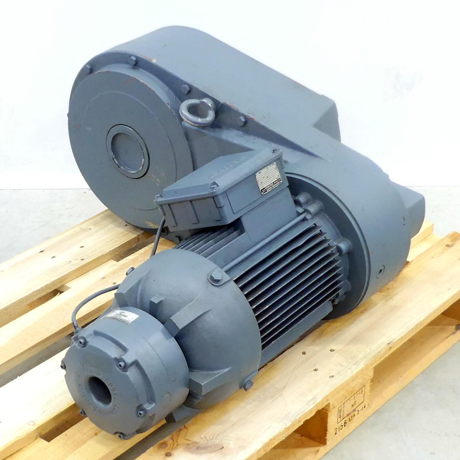 BAUER Flachgetriebemotor mit Bremse