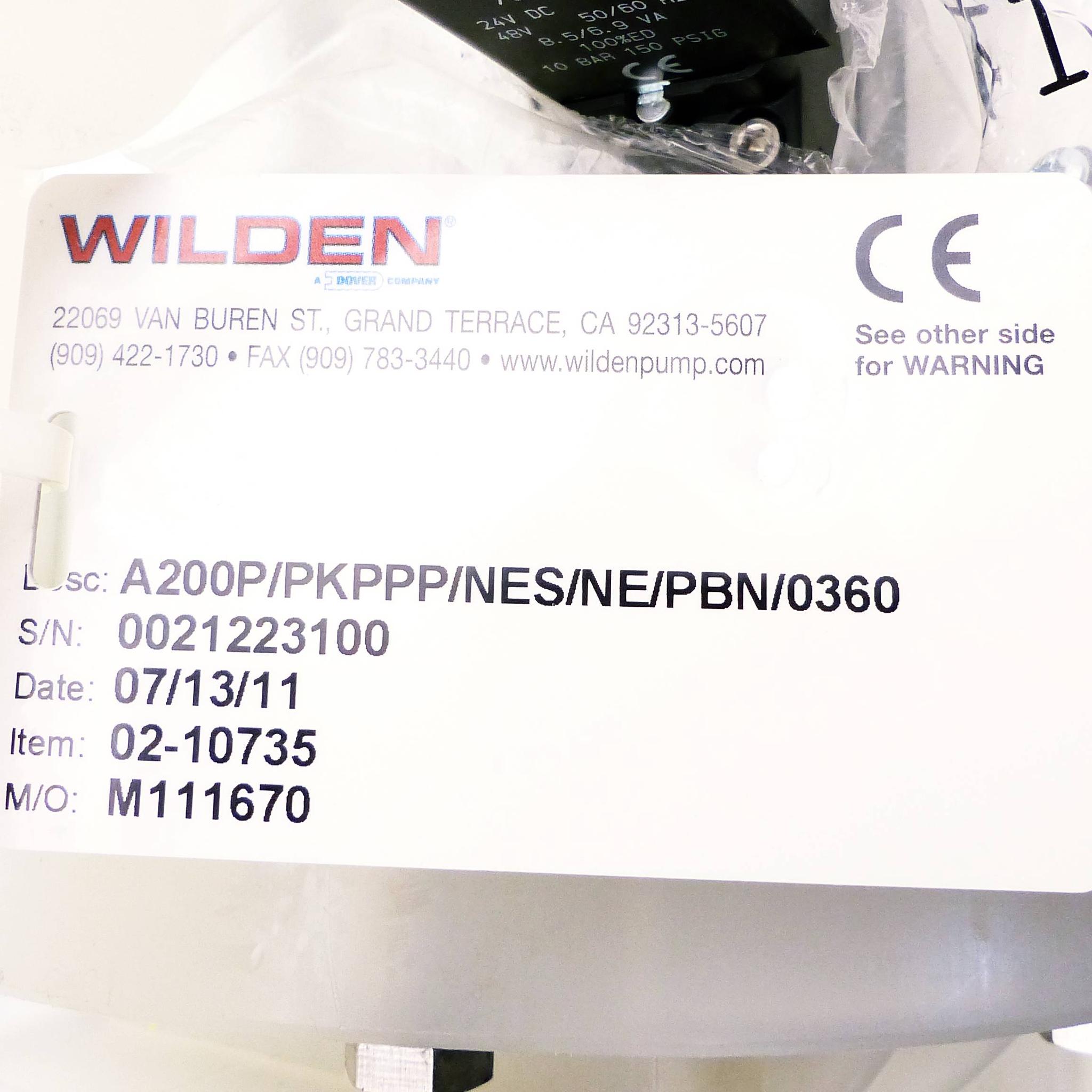 Produktfoto 2 von WILDEN Membranpumpe