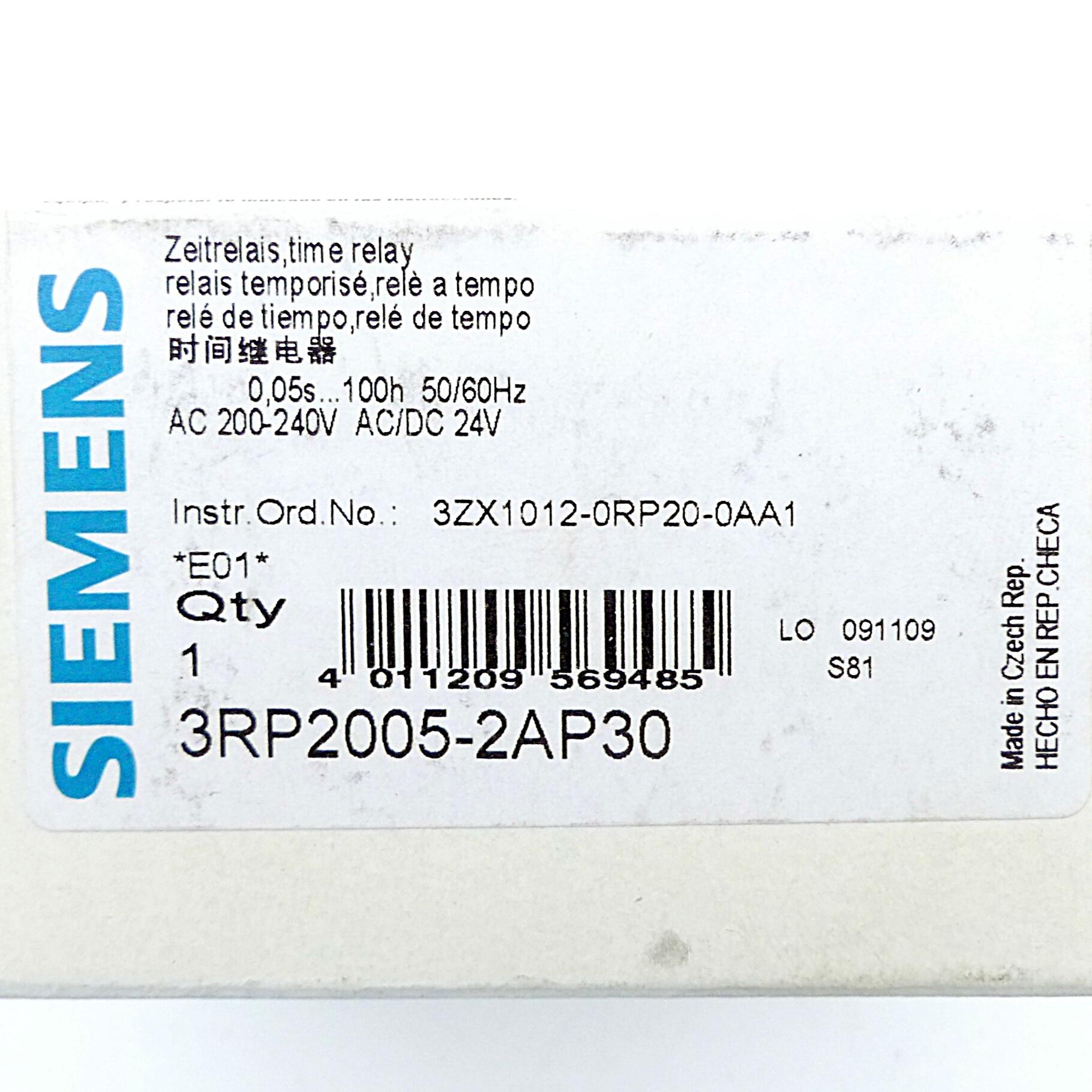 Produktfoto 3 von SIEMENS Zeitrelais