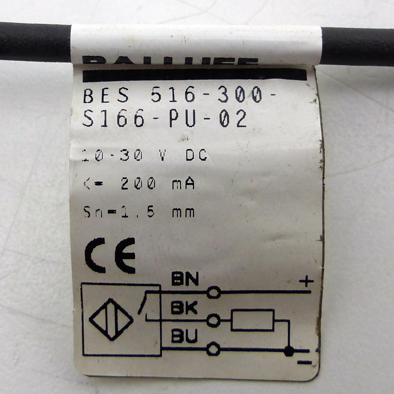 Produktfoto 2 von BALLUFF Sensor Induktiv BES 516-300-S166-PU-02