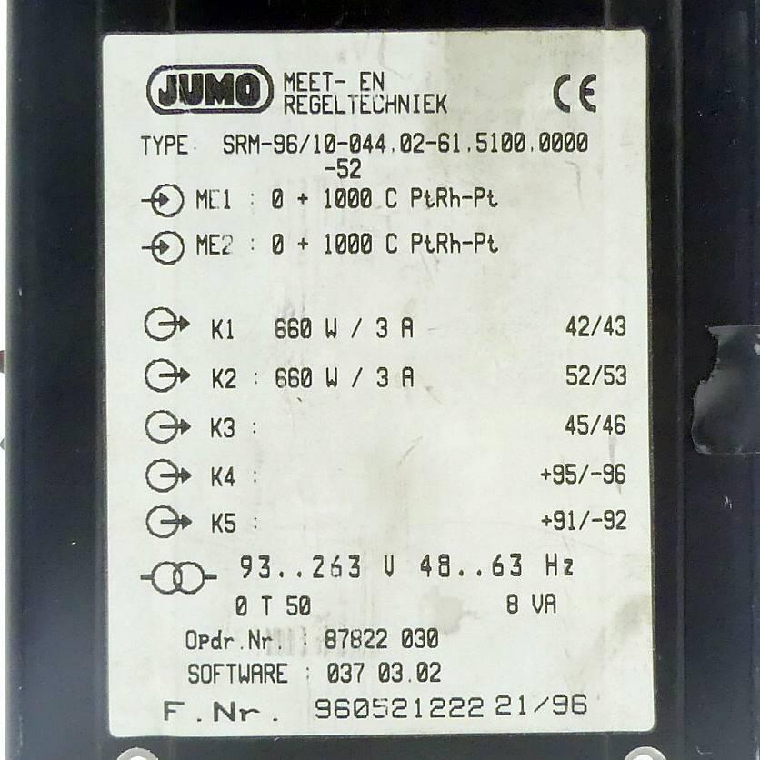 Produktfoto 2 von JUMO DICON SM Kompaktregler SRM-96