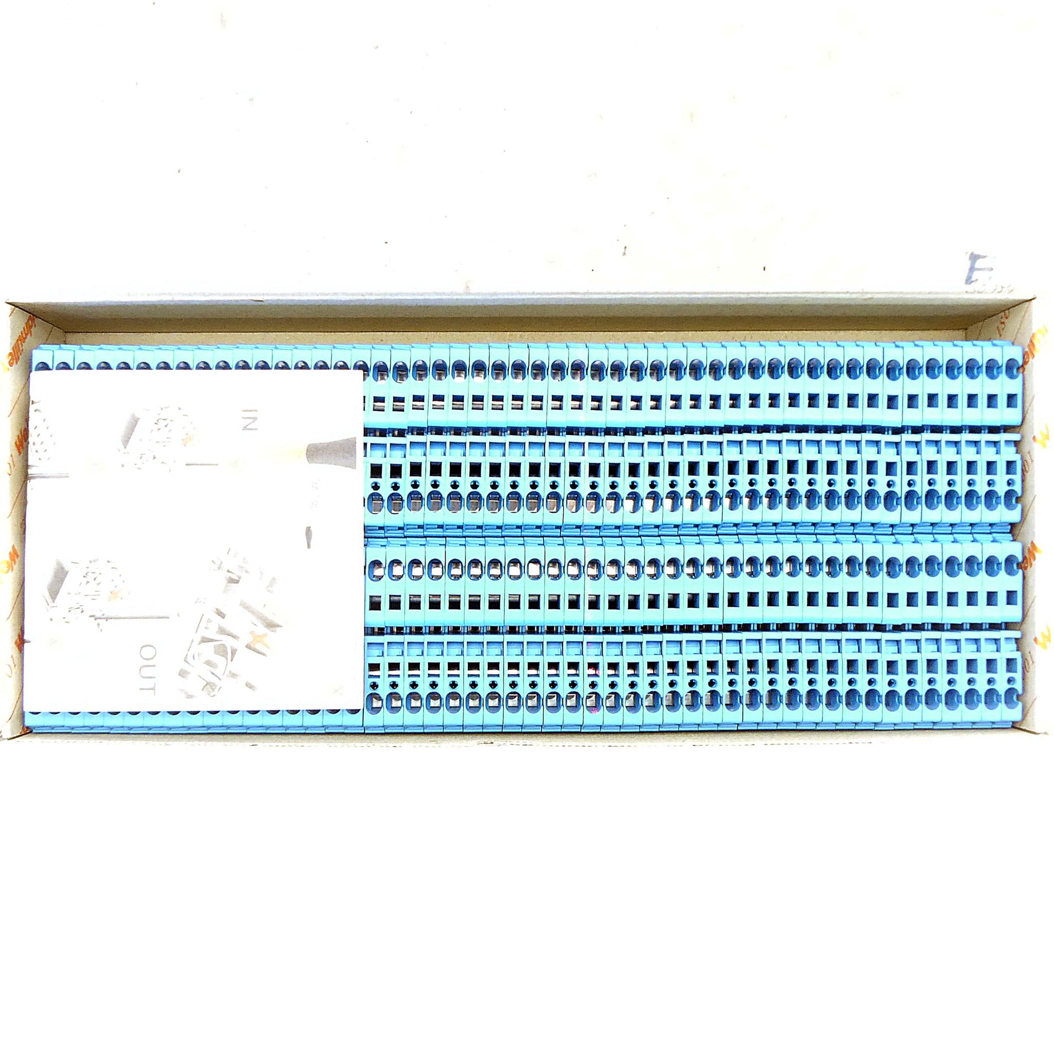 Produktfoto 4 von WEIDMüLLER 100x Durchgangs-Reihenklemme ZDU 4 BL