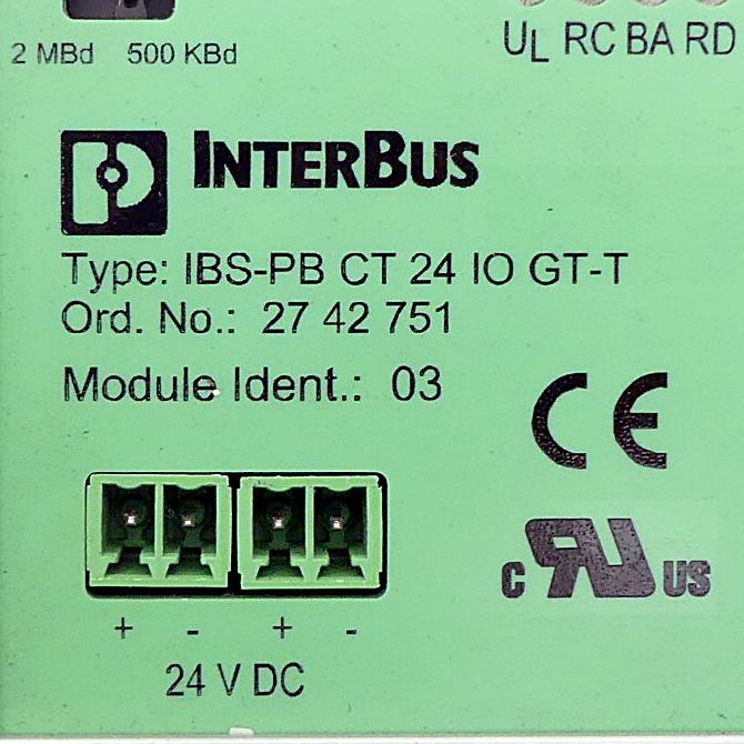 Produktfoto 2 von PHOENIX CONTACT Interbus bus coupler 2742751