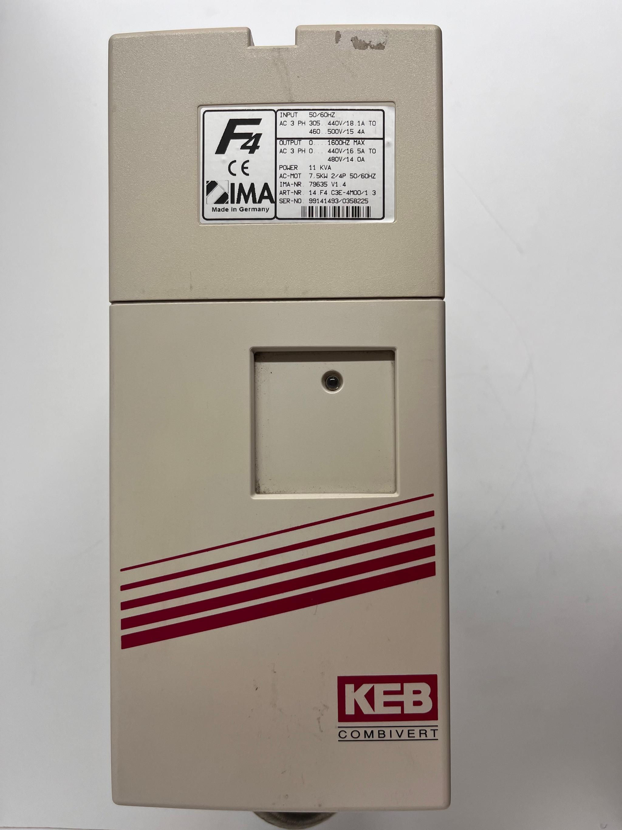 Produktfoto 2 von KEB Frequenzumrichter F4 für IMA Kantenbearbeitungsmaschinen IMA-Nr. 79635 V1.4