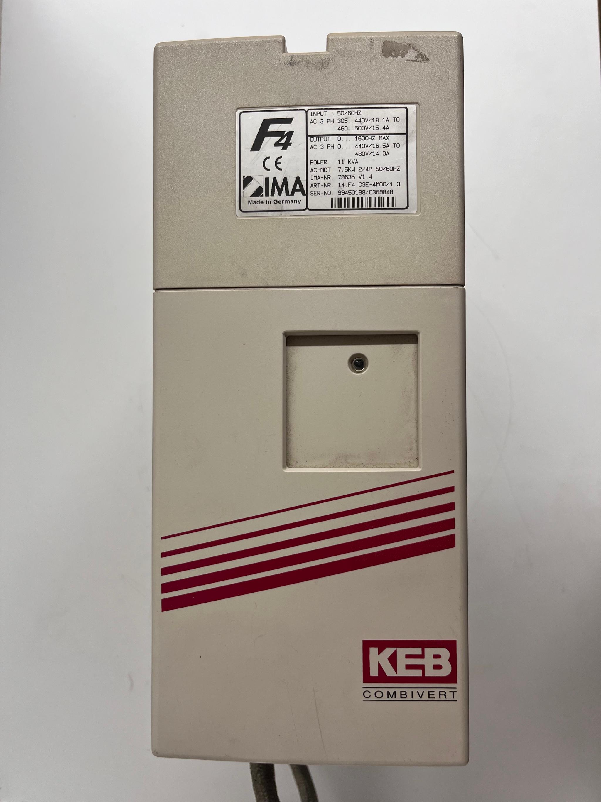 Produktfoto 2 von KEB Frequenzumrichter F4 für IMA Kantenbearbeitungsmaschinen IMA-Nr. 79635 V1.4