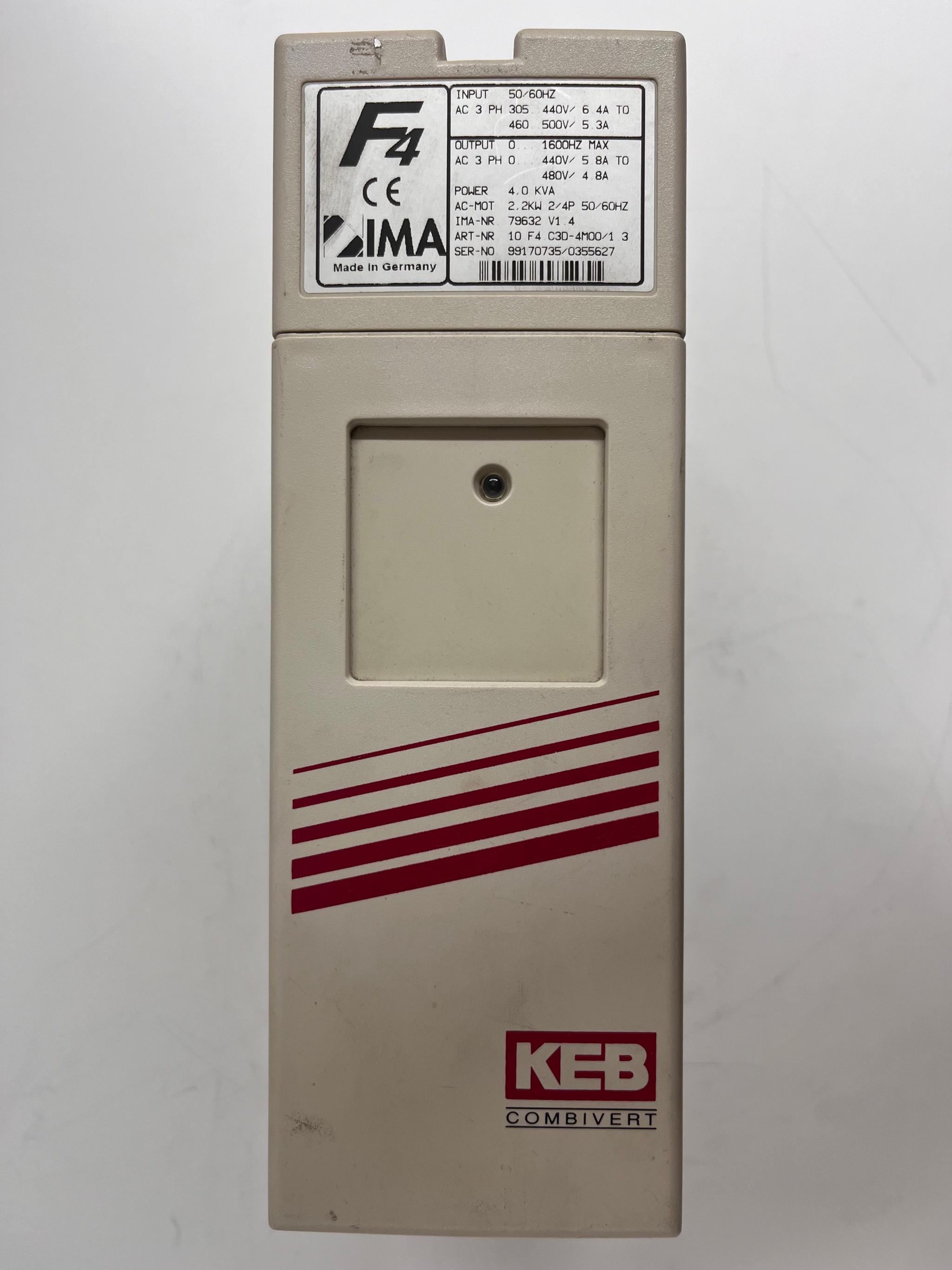 Produktfoto 2 von KEB Frequenzumrichter F4 für IMA Kantenbearbeitungsmaschinen IMA-Nr. 79632 V1.4