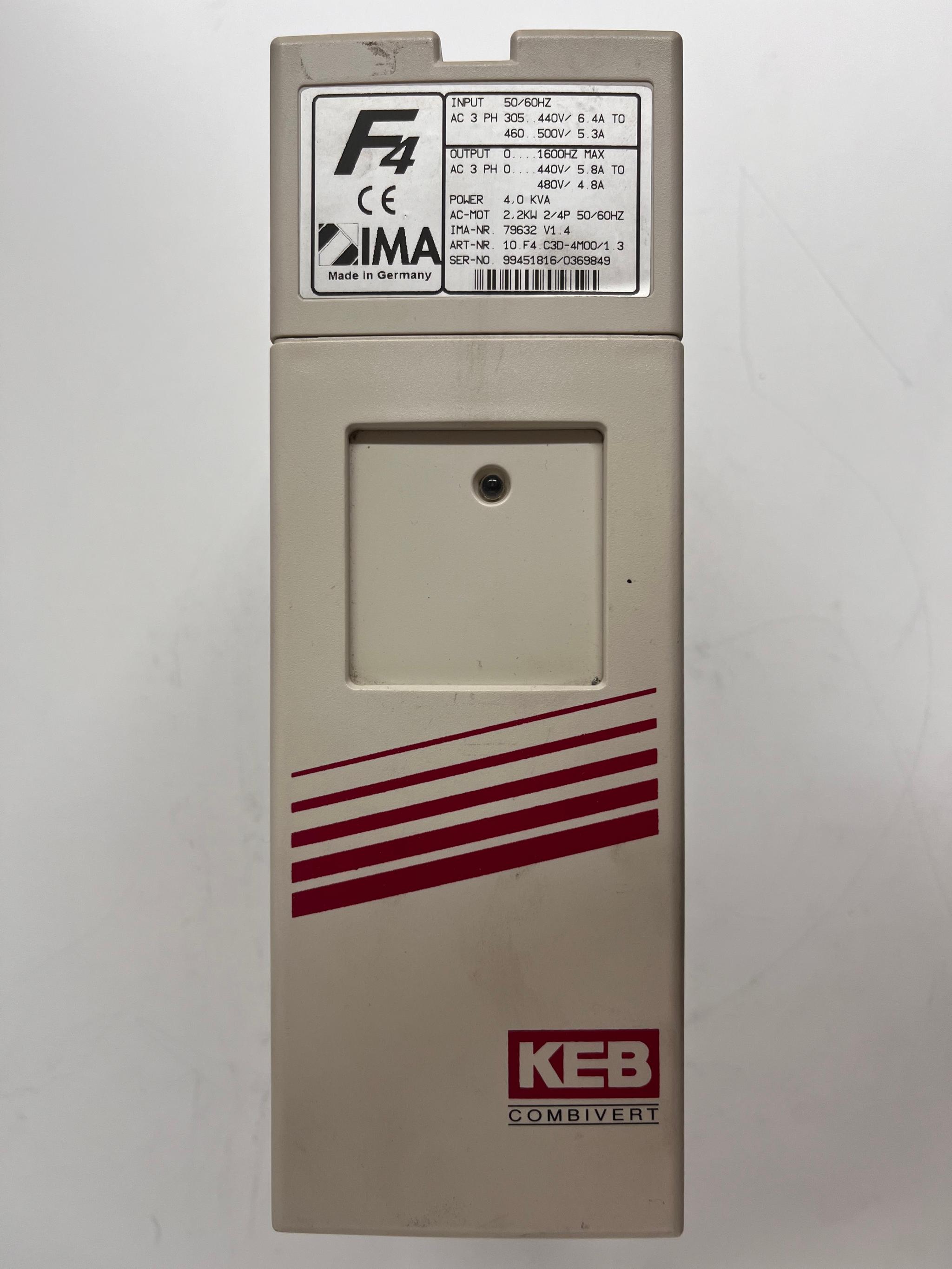 Produktfoto 2 von KEB Frequenzumrichter F4 für IMA Kantenbearbeitungsmaschinen IMA-Nr. 79632 V1.4