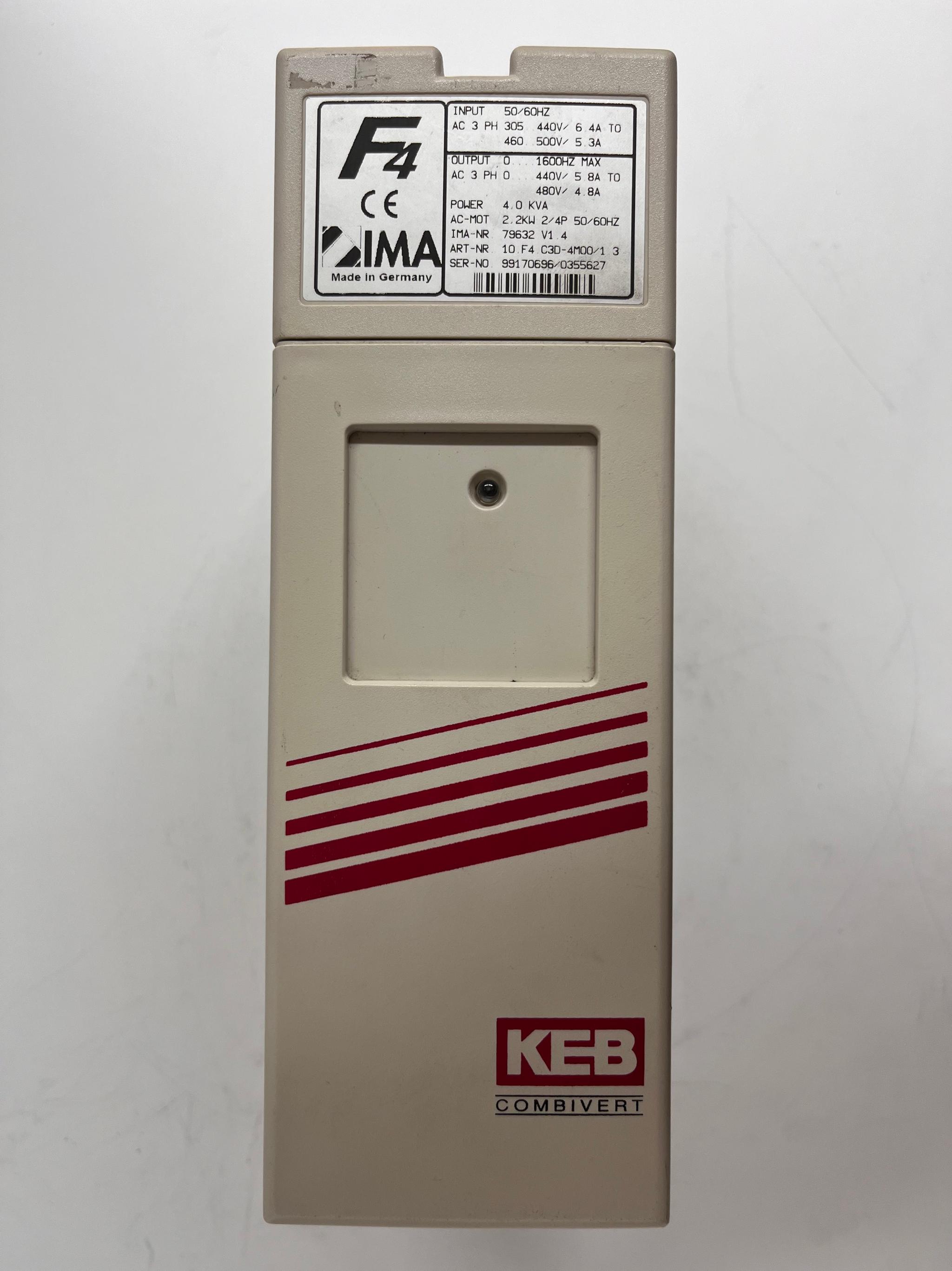 Produktfoto 2 von KEB Frequenzumrichter F4 für IMA Kantenbearbeitungsmaschinen IMA-Nr. 79632 V1.4