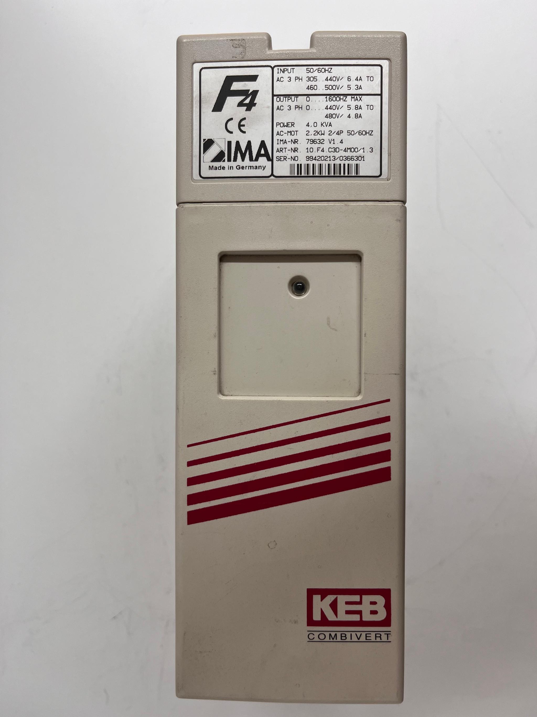 Produktfoto 2 von KEB Frequenzumrichter F4 für IMA Kantenbearbeitungsmaschinen IMA-Nr. 79632 V1.4