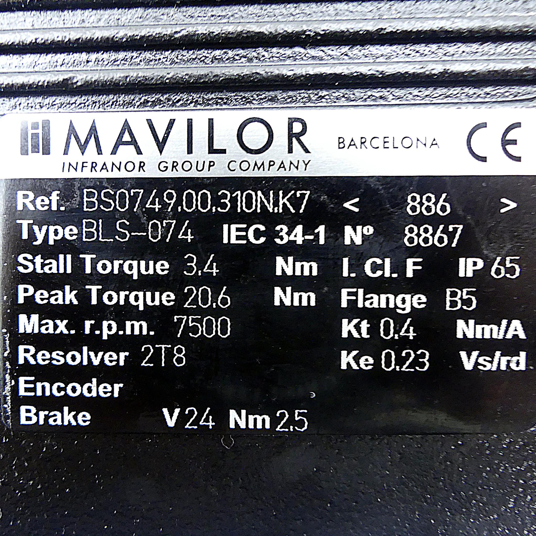 Produktfoto 2 von MAVILOR Servomotor BLS-074