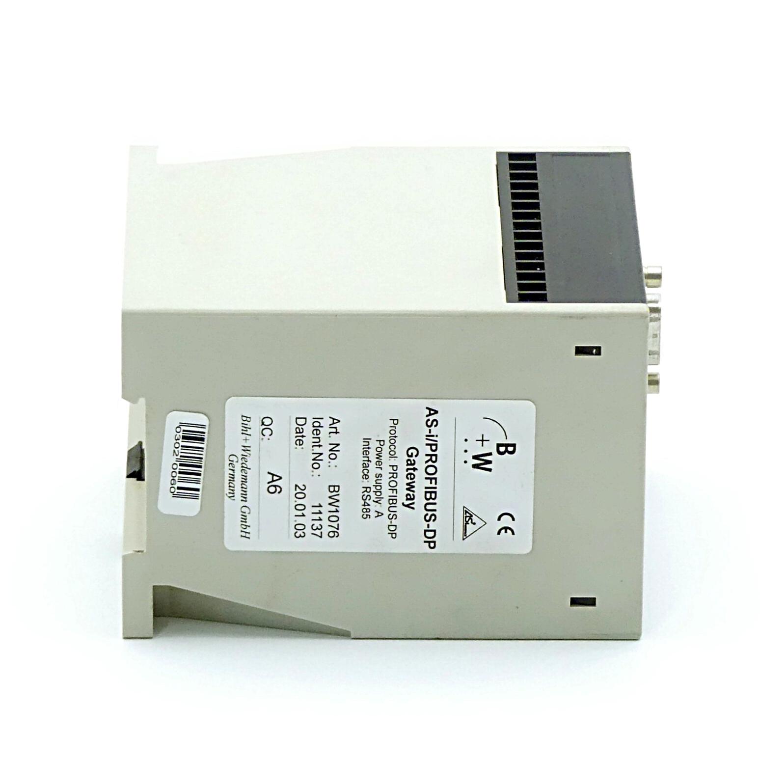 Produktfoto 3 von BIHL + WIEDEMANN AS-i / PROFIBUS-DP Gateway BW1076