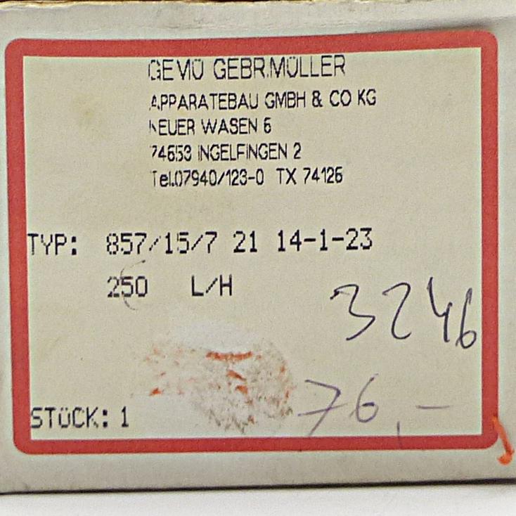 Produktfoto 2 von GEMÜ Schwebekörper Durchflussmesser 875 15 7