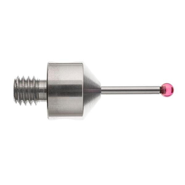 M5 Ø2,5 mm Rubinkugel, Hartmetallschaft, L 20 mm, EAL 11 mm