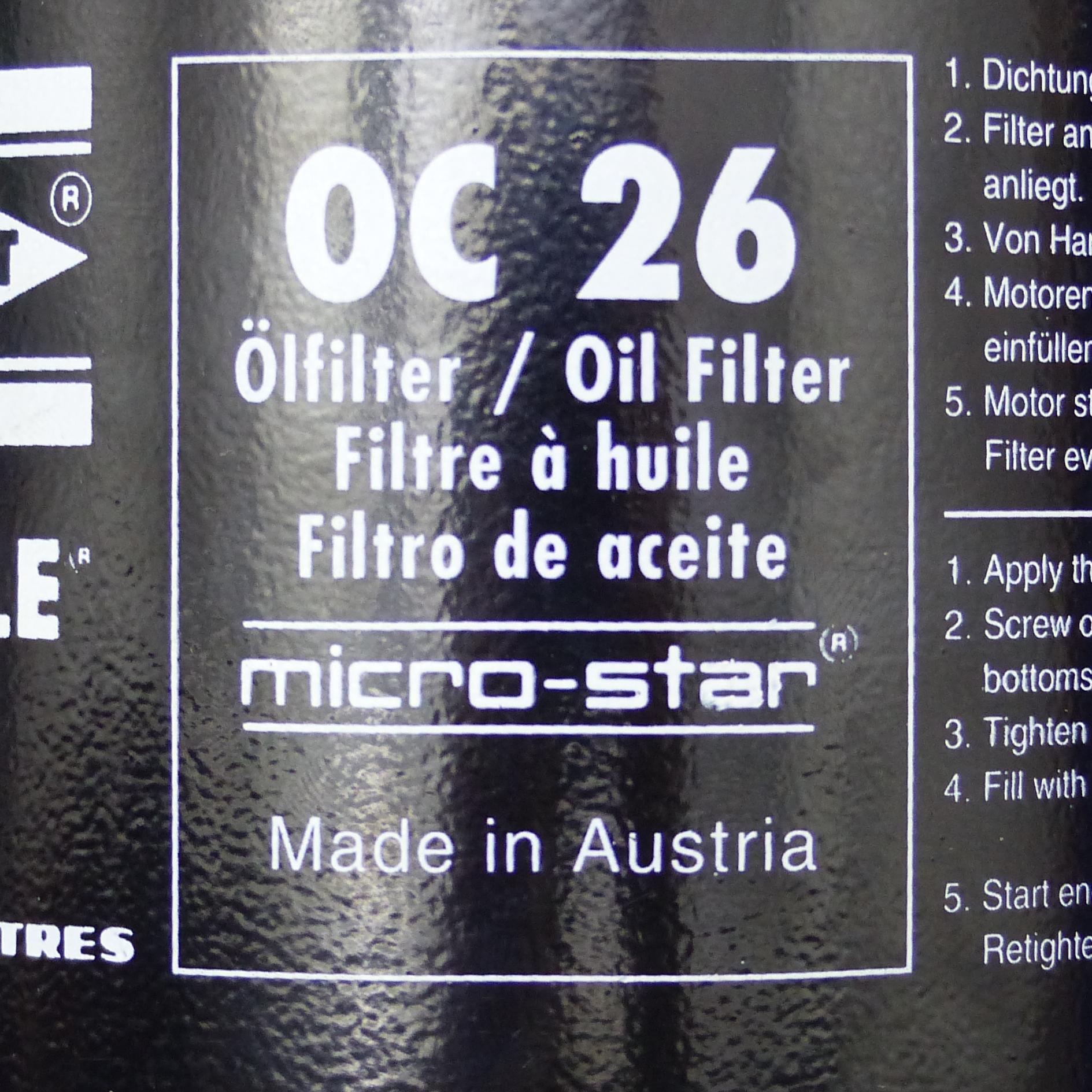 Produktfoto 2 von MAHLE Gehäusefilter OC 26