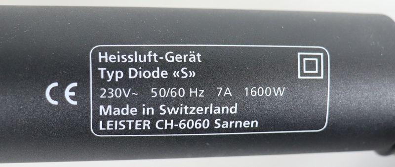 Produktfoto 8 von Leister Diode S 230V/1600W Article 101.282 Heißluft Gebläse Zubehör UNUSED & OVP