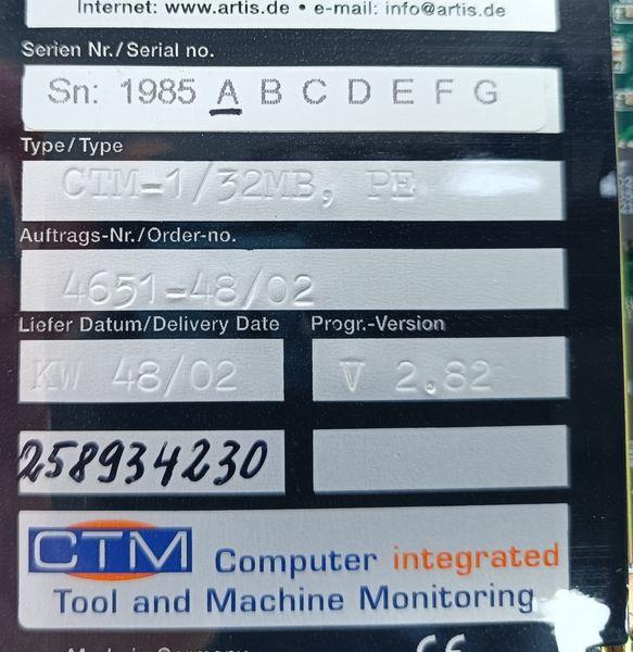 Produktfoto 6 von ARTIS CTM-1/32MB PE Profibus Control Card Platine CTM-1/32MB,PE NEUWERTIG